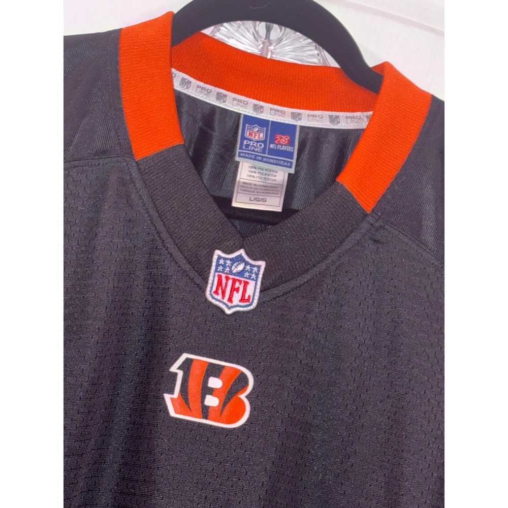 NFL Pro Line‎ Cincinnati Bengals Jersey Mens Large Football Black Orange